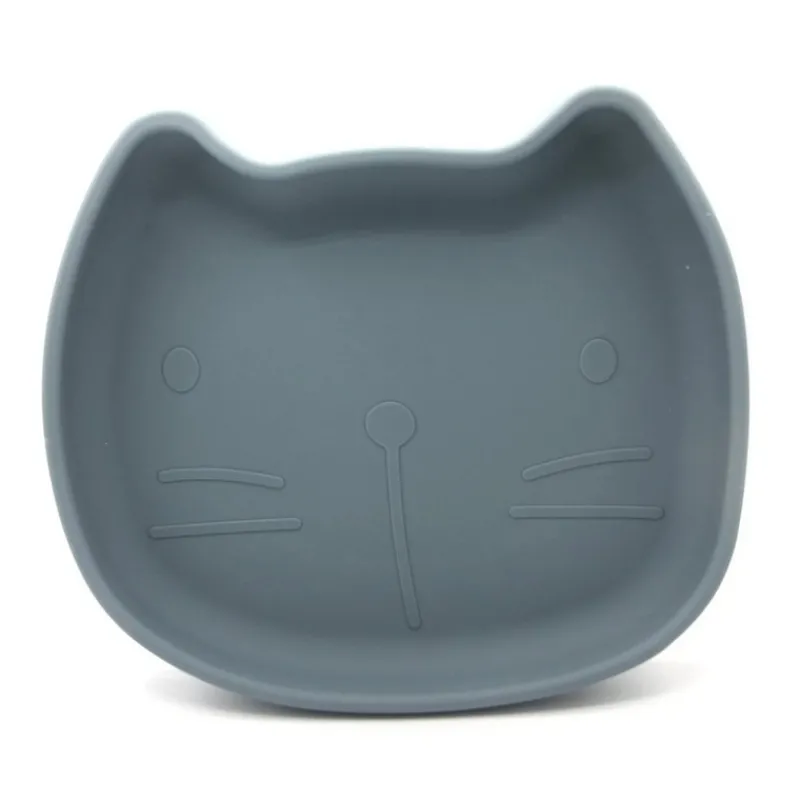 La Vaisselle Pour Enfant<The Cotton Cloud Assiette en silicone Chat,