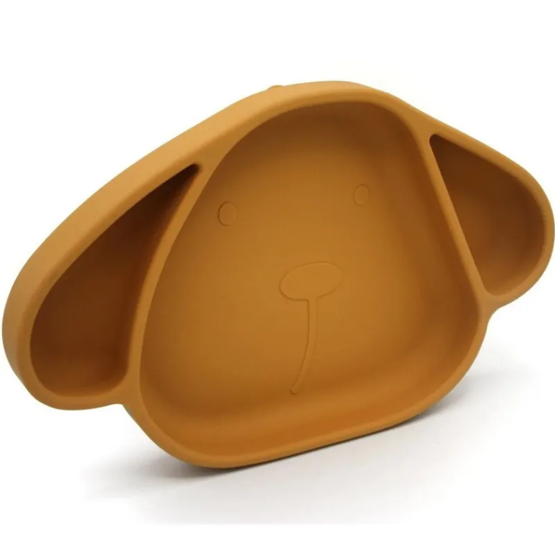 La Vaisselle Pour Enfant<The Cotton Cloud Assiette en silicone Chien,