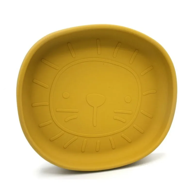 La Vaisselle Pour Enfant<The Cotton Cloud Assiette en silicone Lion,