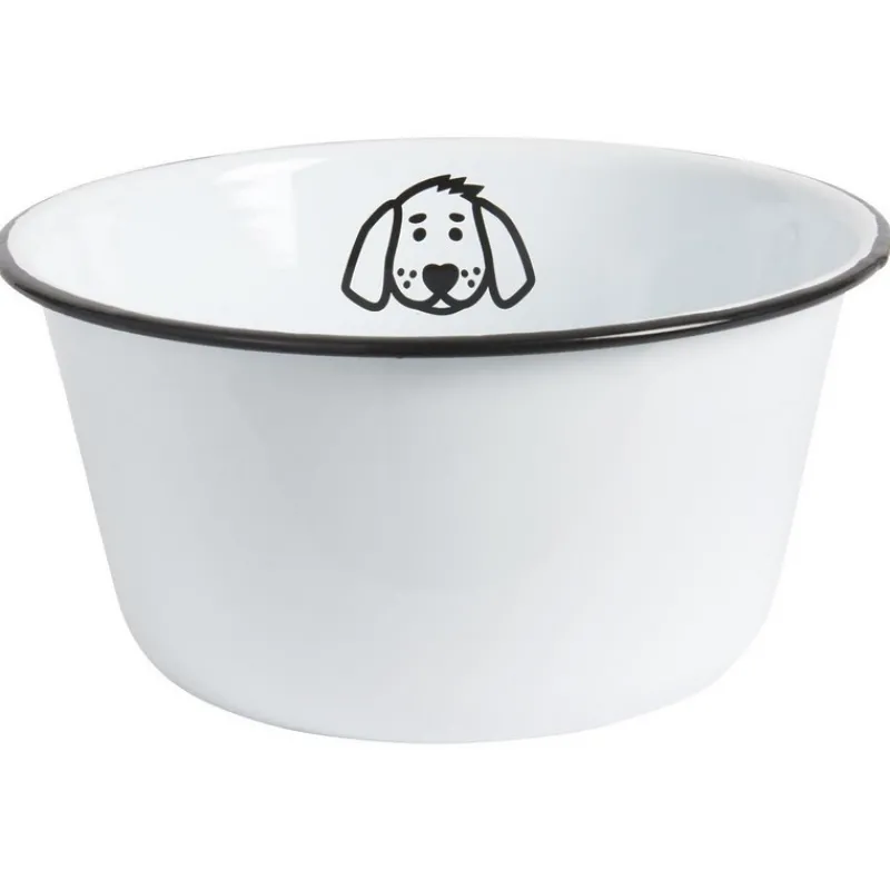 Objets Insolites<Ib Laursen Bol pour chien Email Blanc,