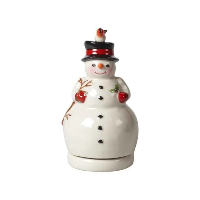 Objets Insolites<Villeroy & Boch Bonhomme de neige rotatif Nostalgic Melody,