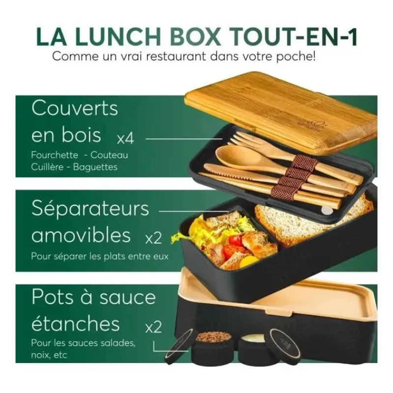 Boîtes Repas Et Accessoires<Umami Boîte Bento Original 1.2 L Blanc & Bambou,