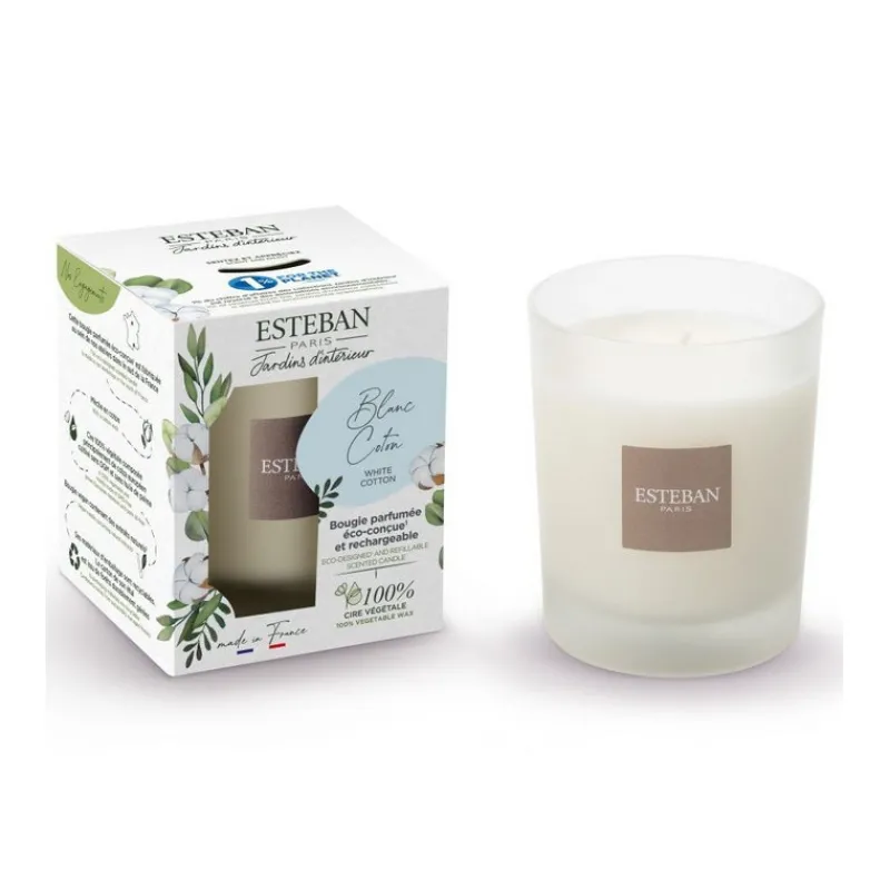 Bougies Parfumées | Bougies Décoratives<ESTEBAN Bougie parfumée 180 gr Blanc Coton,