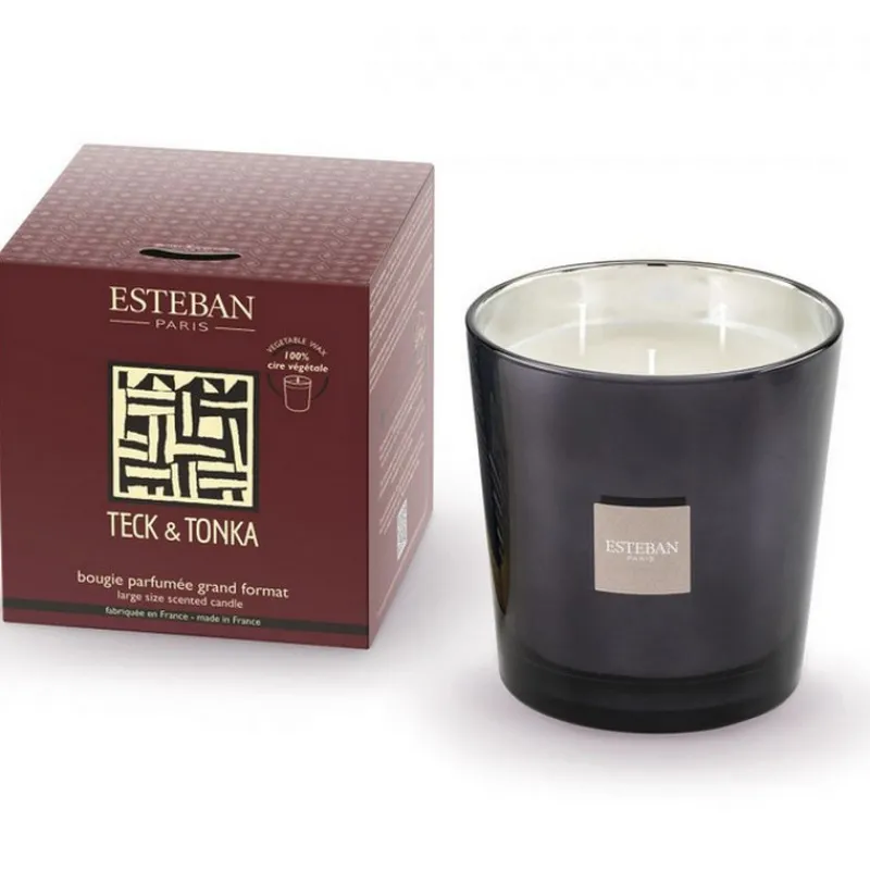 Bougies Parfumées | Bougies Décoratives<ESTEBAN Bougie parfumée 450 gr Teck & Tonka,