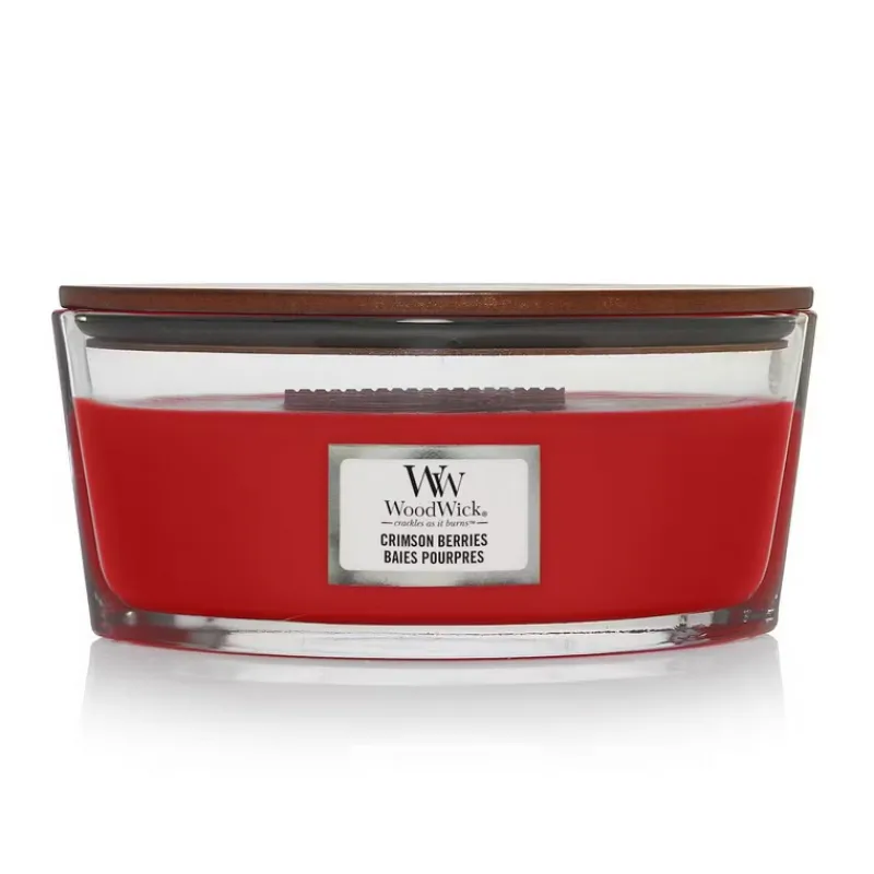 Bougies Parfumées<Woodwick Bougie parfumée Ellipse Baies Pourpres,