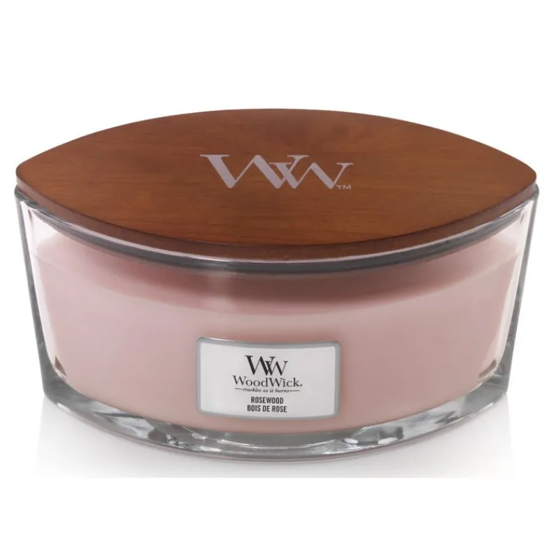 Bougies Parfumées<Woodwick Bougie parfumée Ellipse Bois de Rose,