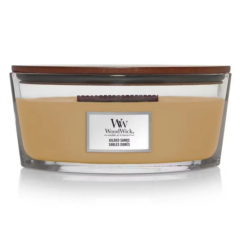 Bougies Parfumées<Woodwick Bougie parfumée Ellipse Sables Dorés,