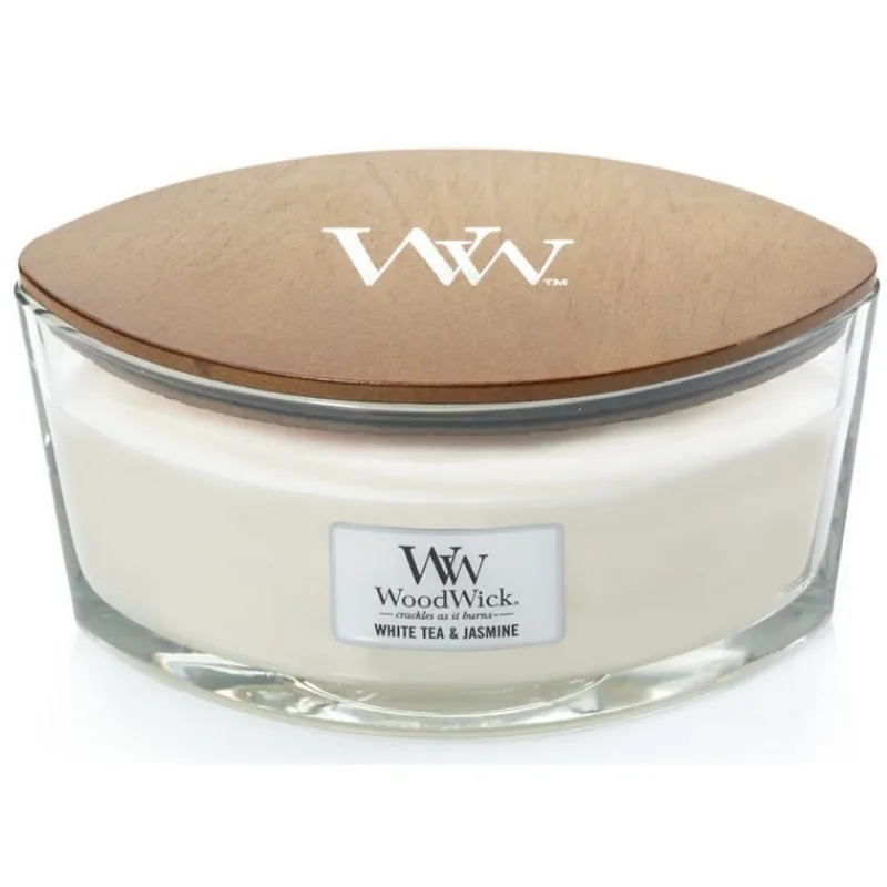 Bougies Parfumées | Bougies Décoratives<Woodwick Bougie parfumée Ellipse Thé blanc & Jasmin,