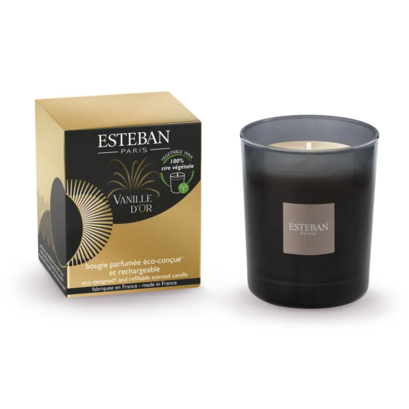 Bougies Parfumées | Bougies Décoratives<ESTEBAN Bougie parfumée initiale 180g Vanille d'Or,