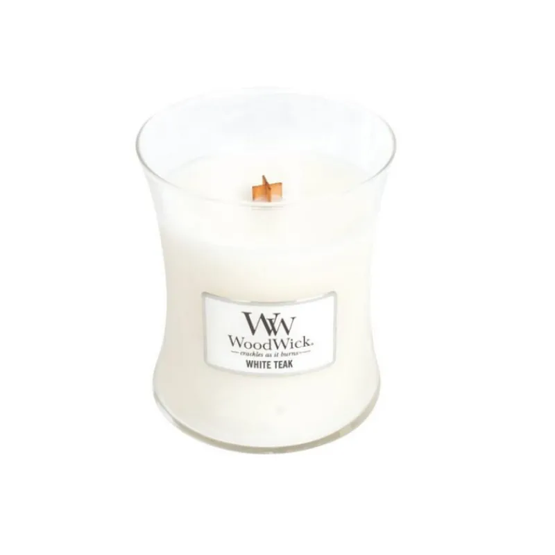 Parfums D'Intérieur | Bougies Parfumées<Woodwick Bougie parfumée Teck blanc,