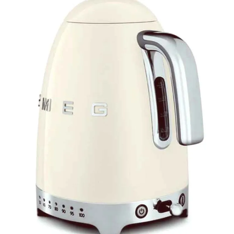 Bouilloires Électriques<SMEG Bouilloire réglable années 50 Crème,