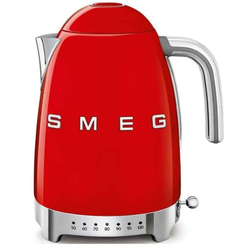 Bouilloires Électriques<SMEG Bouilloire réglable années 50 Rouge,