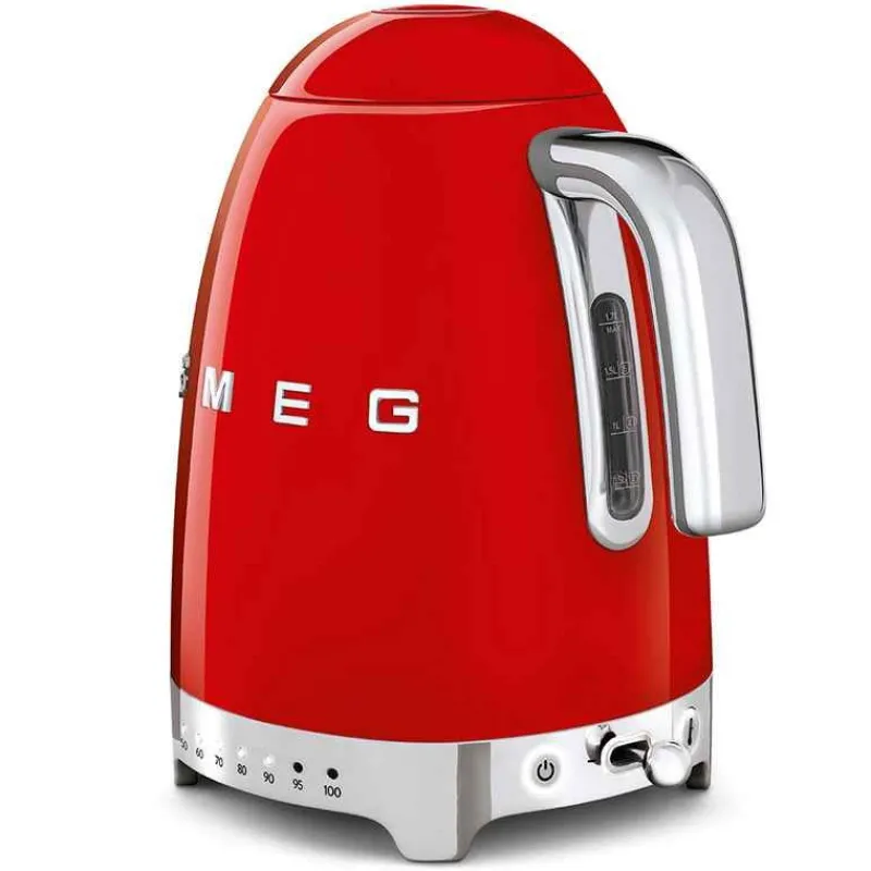 Bouilloires Électriques<SMEG Bouilloire réglable années 50 Rouge,