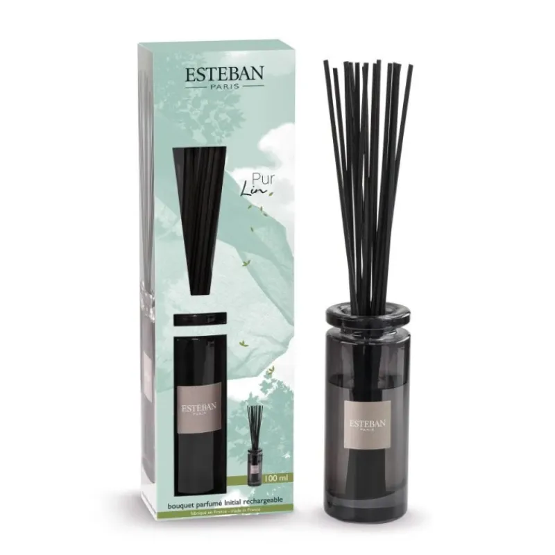 Diffuseurs De Parfum D'Intérieur<ESTEBAN Bouquet parfumé Initial Pur Lin,