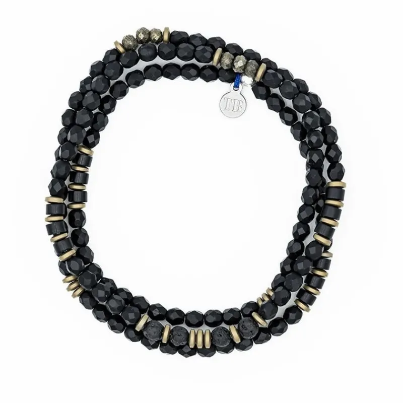 Les Bijoux<Têtes Blondes Bracelet Homme 3 tours Gentleman Panther,