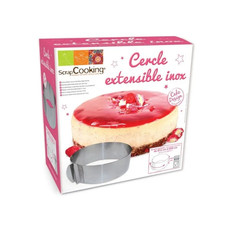 Cercles À Gâteaux | Cercles Mousse<ScrapCooking Cercle à pâtisserie extensible,