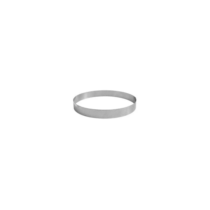 Cercles À Gâteaux | Cercles Mousse<GOBEL Cercle à tarte inox perforé en inox H20 mm,
