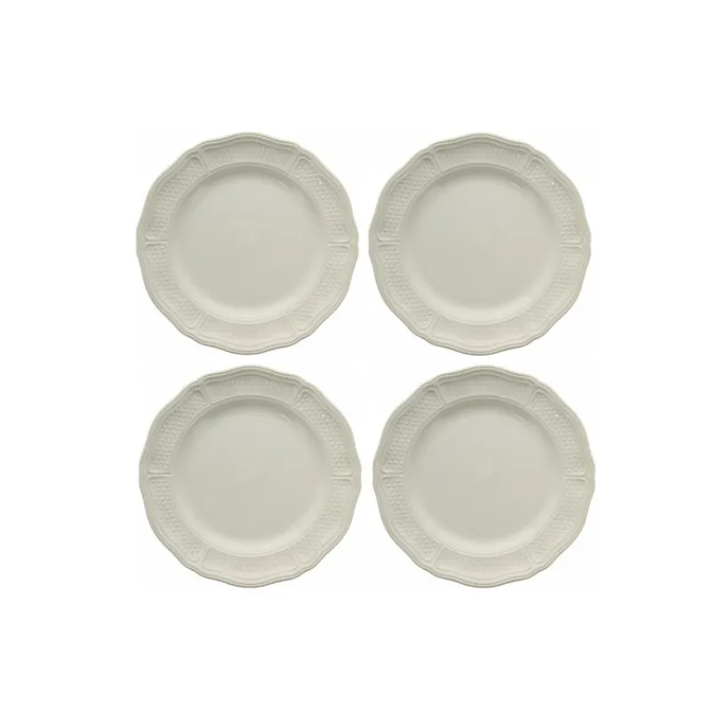 Les Assiettes Plates<GIEN FRANCE Coffret 4 assiettes plates Pont aux Choux, Faïencerie de Gien