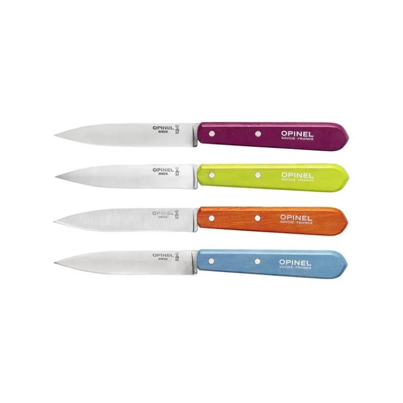 Couteaux Professionnels<OPINEL Coffret 4 couteaux d'office acidulés,