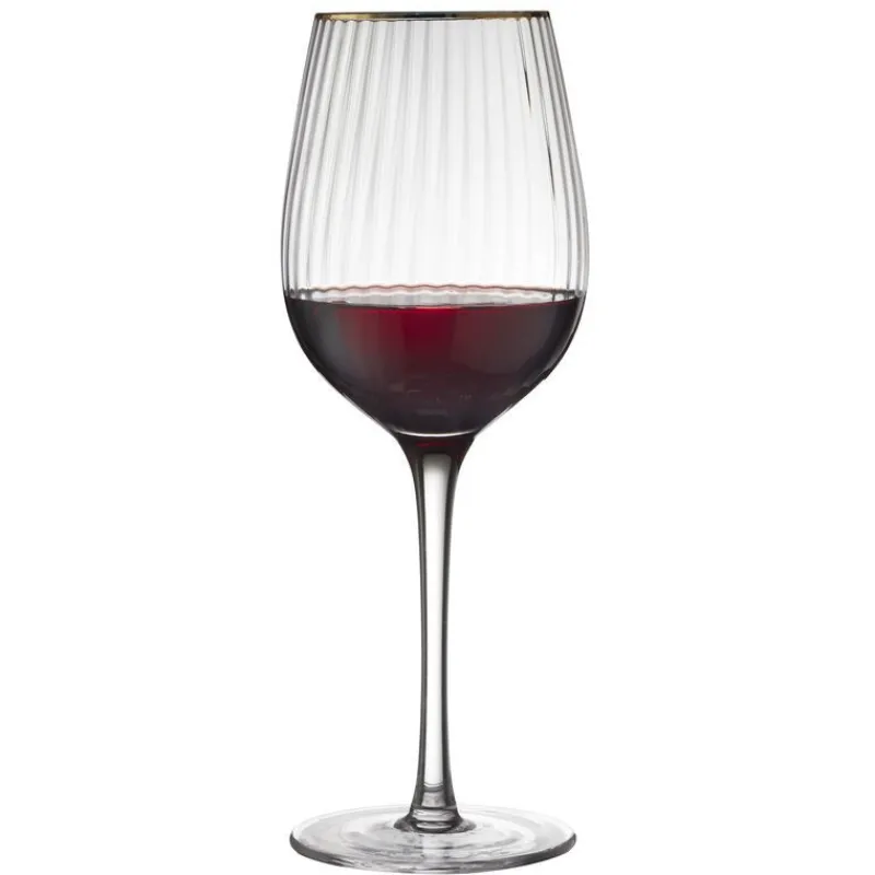 Verres À Vin<LYNGBY GLAS Coffret 4 verres à vin 40 cl Palermo Gold,