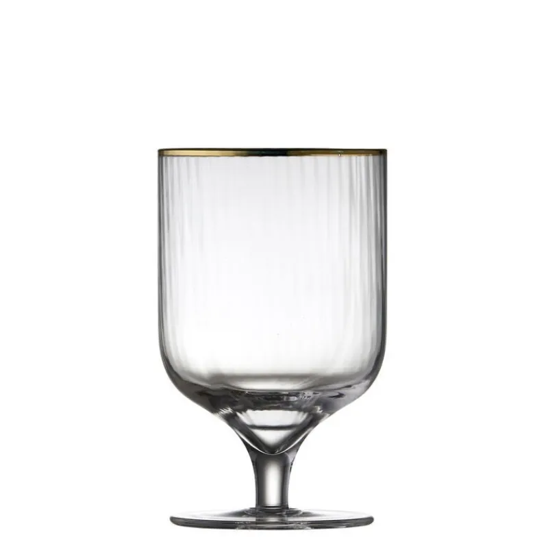 Verres À Vin<LYNGBY GLAS Coffret 4 verres à vin 30 cl Palermo Gold,