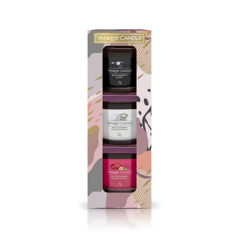 Bougies Parfumées<Yankee Candle Coffret de 3 Bougies Votives Parfumées,