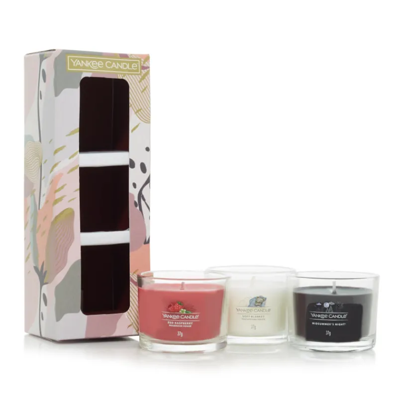 Bougies Parfumées<Yankee Candle Coffret de 3 Bougies Votives Parfumées,