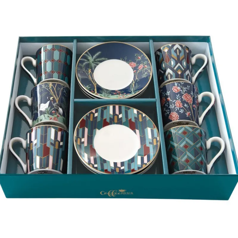 Tout Pour Le Café | Bols, Mugs Et Tasses<Easy life Coffret de 6 tasses café 10cl  Mandalay,