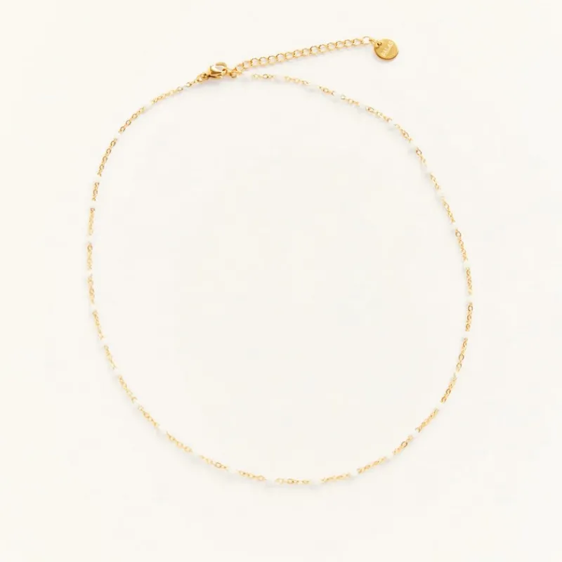 Les Bijoux<Palas Collier Castelo Choker blanc,