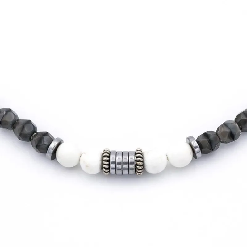 Les Bijoux<Têtes Blondes Collier et Bracelet 3 tours Gentleman Silver Pepper,