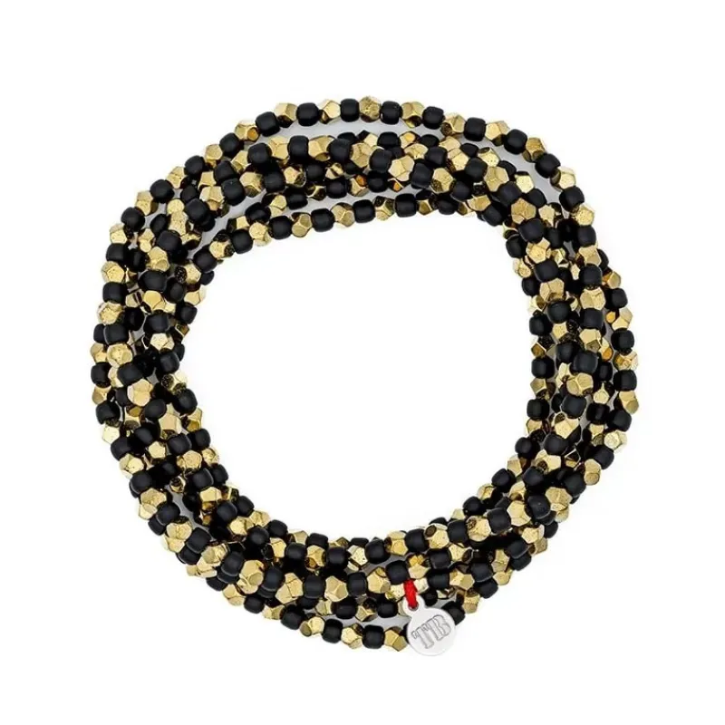 Les Bijoux<Têtes Blondes Collier et Bracelet 6 tours Max Gold Noir,