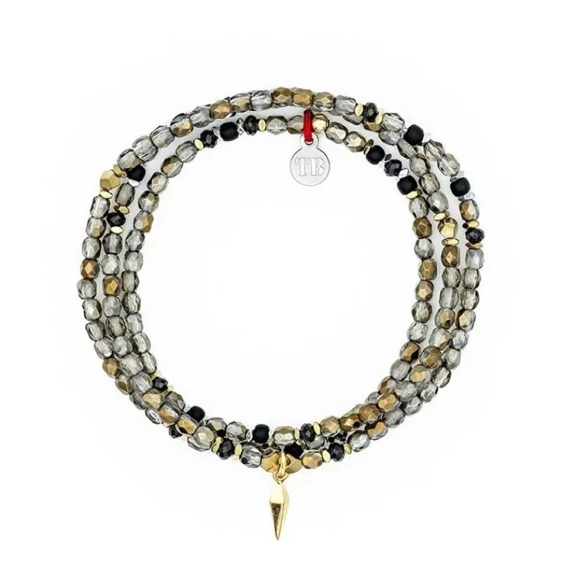 Les Bijoux<Têtes Blondes Collier et Bracelet 3 tours Spike Gold Quantic,