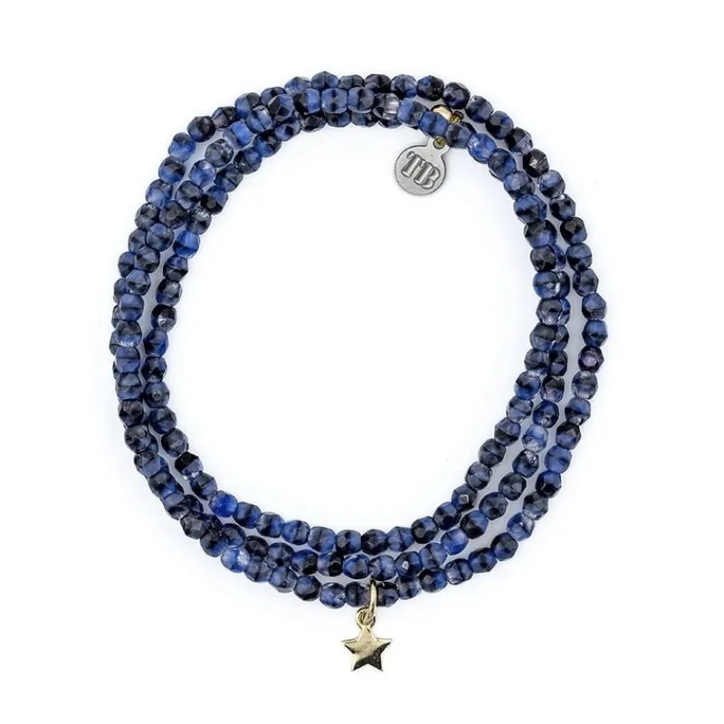 Les Bijoux<Têtes Blondes Collier et Bracelet 3 tours Star Gold Denim,