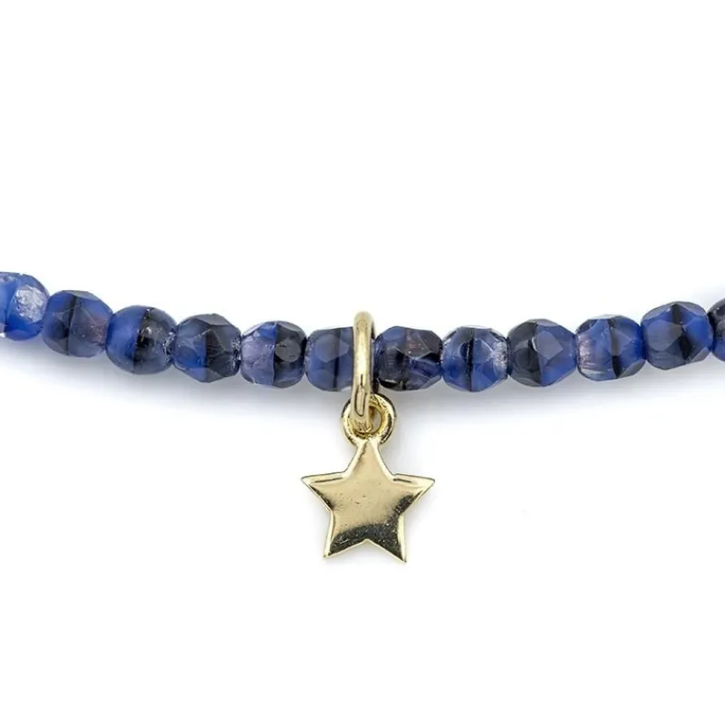 Les Bijoux<Têtes Blondes Collier et Bracelet 3 tours Star Gold Denim,