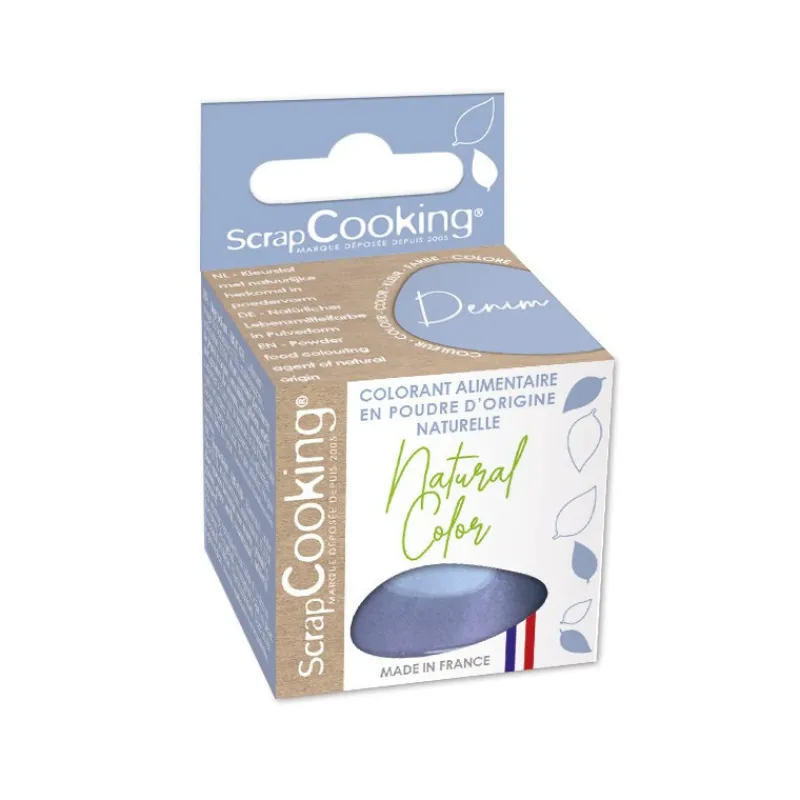 Arômes Et Colorants<ScrapCooking Colorant alimentaire naturel en poudre Denim,
