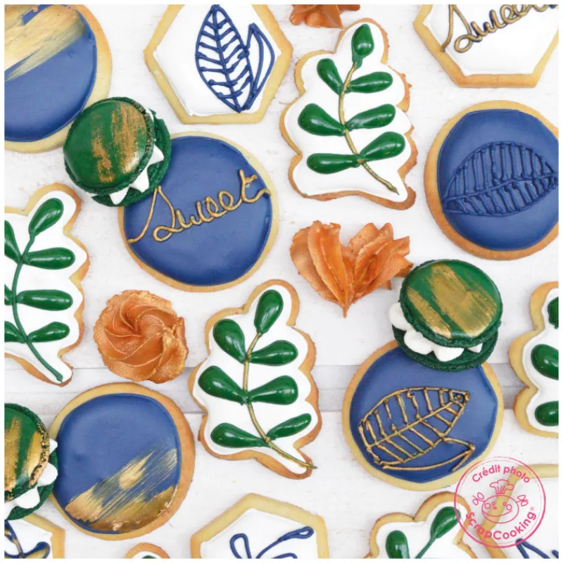 Les Macarons | Les Cupcakes<ScrapCooking Colorant artificiel en poudre Bleu Nuit,