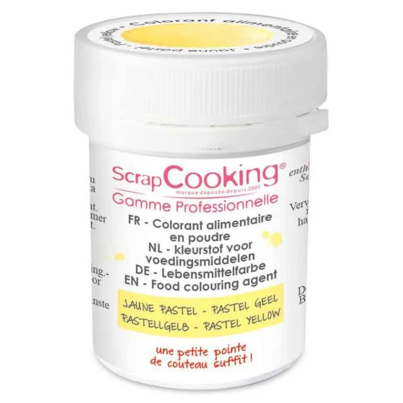 Les Macarons | Les Cupcakes<ScrapCooking Colorant artificiel en poudre Jaune pastel,