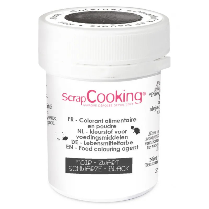 Les Macarons | Les Cupcakes<ScrapCooking Colorant artificiel en poudre Noir,