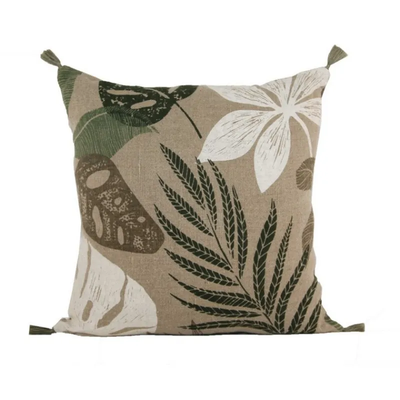 Coussins Et Rideaux<Sud Etoffe Coussin Ombrage Oil Green,