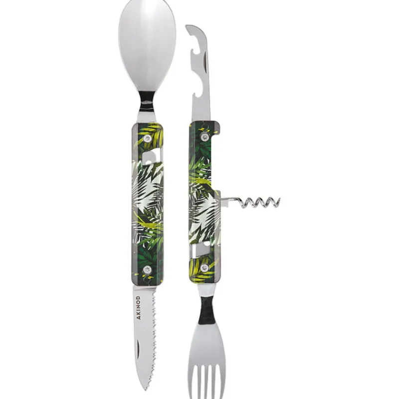 Ustensiles Pour Le Pique-Nique | Boîtes Repas Et Accessoires<AKINOD Couverts multifonctions 13H25 Jungle,