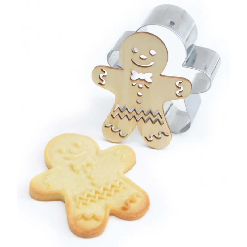 Emporte-Pièce<ScrapCooking Découpoir + embosseur bois Ginger,