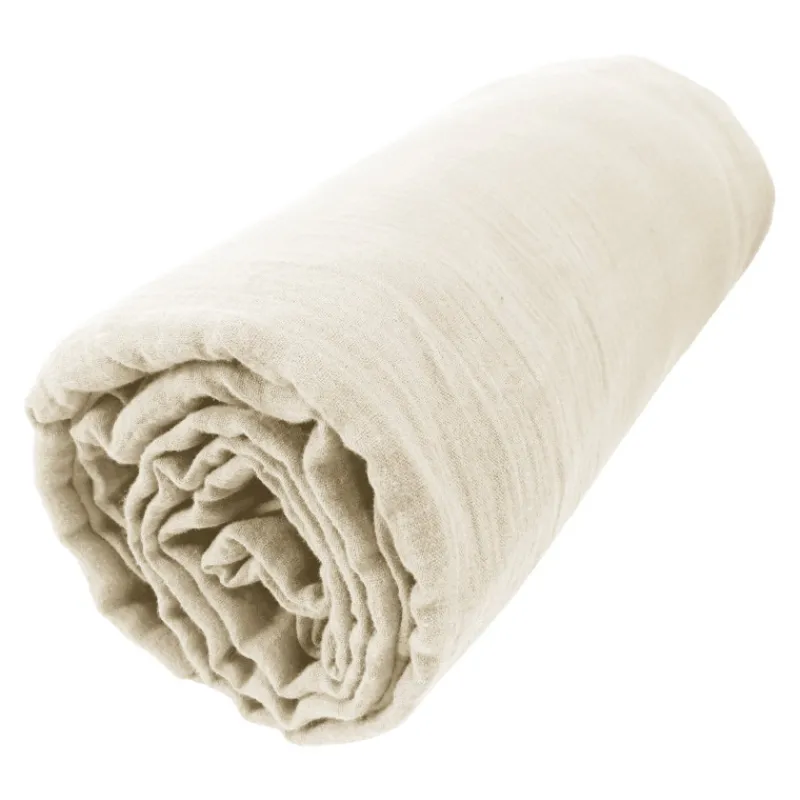 Draps Plats Et Draps Housse<L'effet papillon Drap housse Gaïa Pampa en gaze de coton,