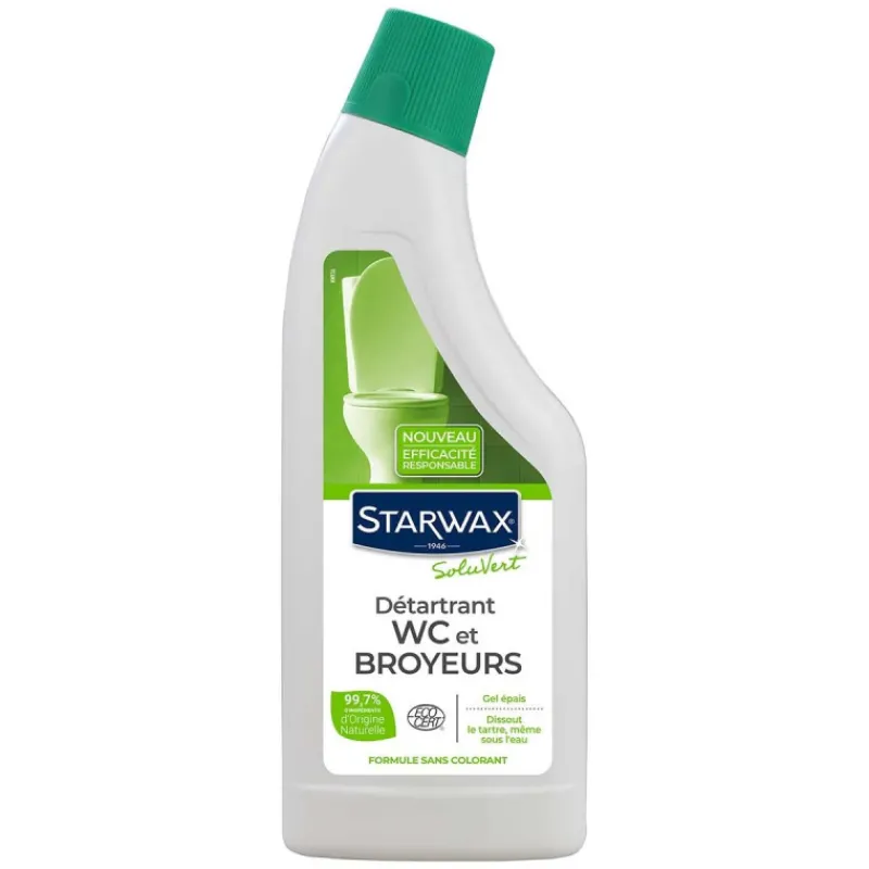 Écologiques<STARWAX Détartrant gel WC et Broyeurs Soluvert,