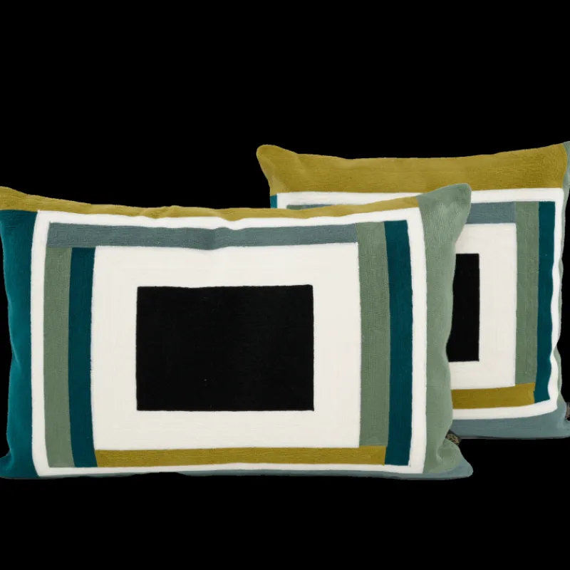 Coussins Et Rideaux<HAOMY TEXTILE Housse de Coussin 45 x 45 cm Manille, Haomy