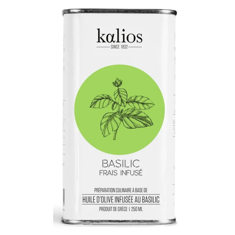 Huile & Vinaigre<Kalios Huile d'Olive Infusée au Basilic,