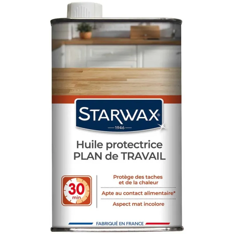 Bois<STARWAX Huile protectrice pour Plan de Travail,