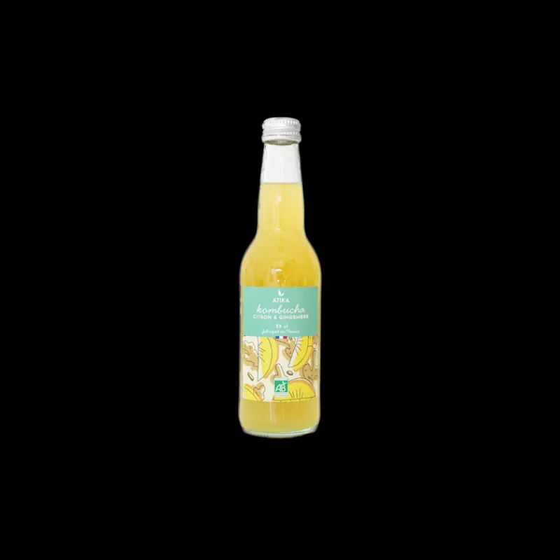 Les Autres Boissons<Atika Kombucha Citron et Gingembre Bio 33cl,