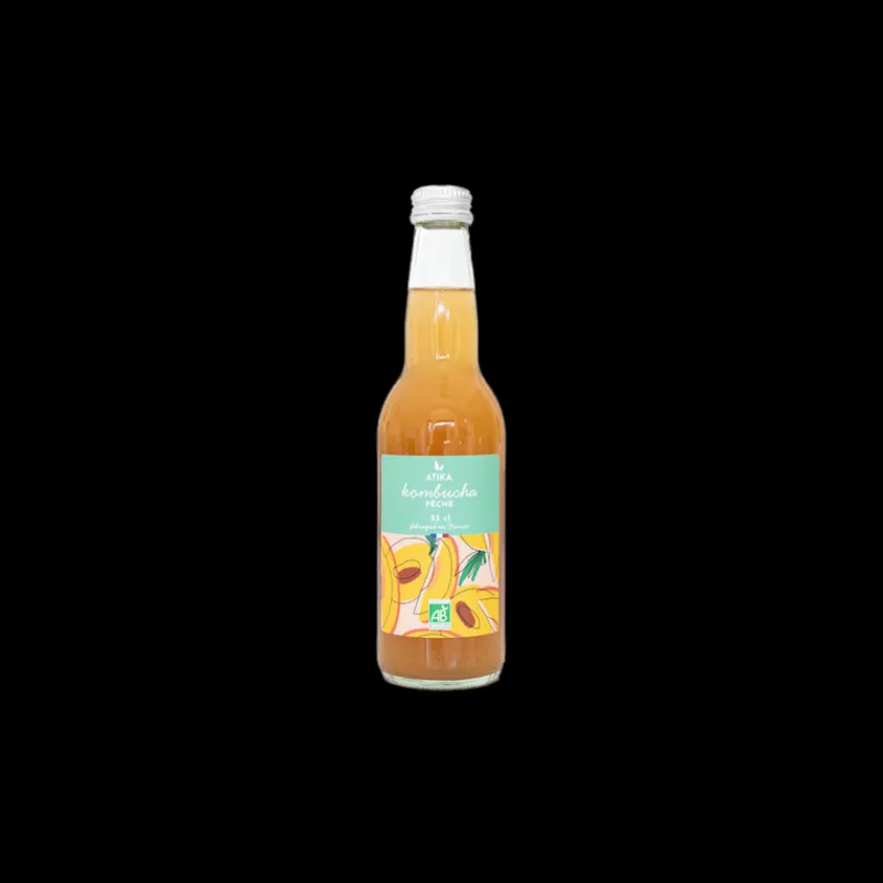 Les Autres Boissons<Atika Kombucha Pêche Bio 33cl,