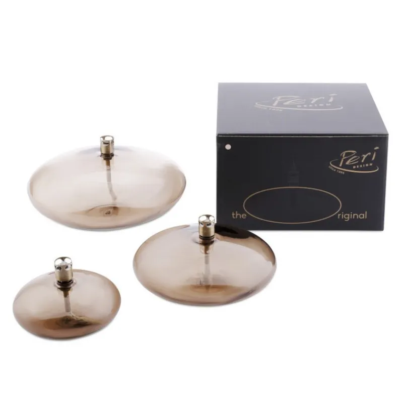 Bougies Décoratives<Peri Living Lampe à huile Galet Laiton Champagne,