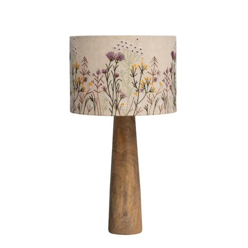 Lampes Et Suspensions<Chehoma Lampe et abat-jour brodé Wildflower,